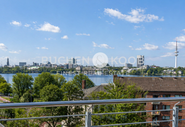Modernes Maisonette-Penthouse mit Dachterrasse und Alsterblick in HH-Uhlenhorst/Hohenfelde