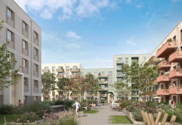 2-Zimmer-Neubauwohnung mit Garten, Terrasse und Abstellraum in Düsseldorf-Grafental – Kapitalanlage im KfW-40-Standard
