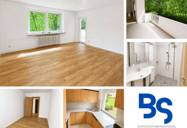 Frisch renovierte 3,5-Zimmer-Wohnung mit Balkon, zwei Bädern und gepflegtem Wohnumfeld in Rendsburg