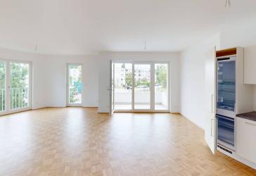 Für Paare oder Familien gemacht: 3-Zimmer-Neubau mit Balkon, EBK u.v.m. im 'Teltrio'