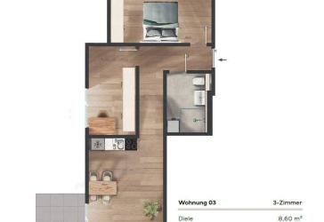 Hochwertige 2-Zimmer Wohnung