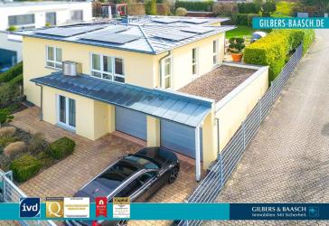 Trier-Ruwer: Moderne Villa in sehr gutem Zustand, Garten, Garagen, Wärmepumpe, PV, Wallbox, Umzäunt