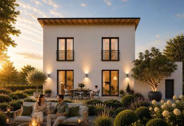 Energieeffizient bauen: Lichtdurchflutetes Design-Haus mit offenem Wohnkomfort