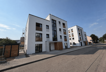 Erstbezug | stilvolle 3-Zimmer-Neubauwohnung mit ca. 85 m² | Einbauküche | Südbalkon | KfW 40