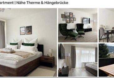 1 Zimmer Apartment I Nähe Therme und Hängebrücke