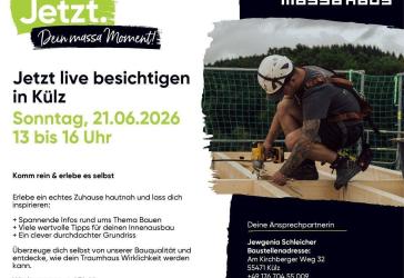 Baustellenbesichtigung am 21.6.26 in Külz