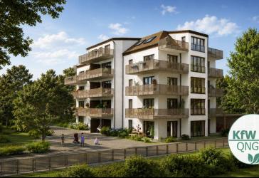 Markkleeberg: hochwertige Neubauwohnung in Seenähe mit energetischem KfW-40-Standard