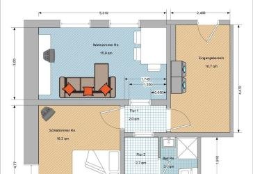 Kleine Wohnung in Donaueschingen - Aufen