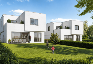 Bauhausvilla am Golfplatz Treudelberg - modernes Wohnen im grünen Hamburg