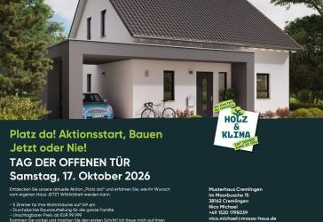 Platz da! Aktionsstart, Bauen Jetzt oder Nie! TAG DER OFFENEN TÜR - 10-18 Uhr, Samstag, 17. Oktober 2026