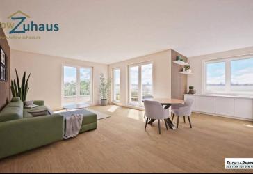 Blick ins Naturschutzgebiet - Dachgeschosswohnung mit umlaufender Terrasse - Neubau - Erstbezug -provisionsfrei