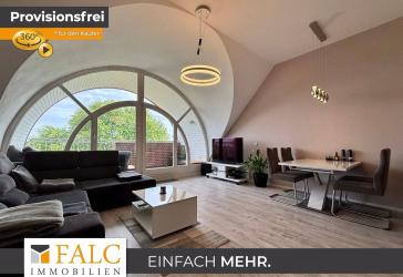 Charmante Dachgeschosswohnung mit Balkon und Kanalblick in Dorsten