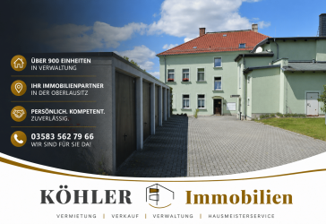 Helle, altersfreundliche 2-Raum-Wohnung im Erdgeschoss mit Garage und Garten