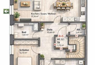 Vorschaubild Maisonettewohnung