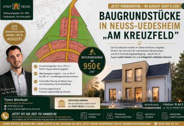 Ab August Grundstücke am Kreuzfeld frei! Jetzt Haus planen und vorbereitet mitbieten!