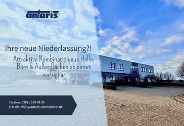 Attraktive Kombination aus Halle, Büro und Außenflächen *antaris Immobilien GmbH*