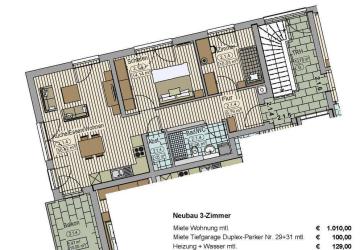 Neubauwohnanlage 'le quartier ècole' 3-Zimmer Wohnung