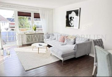 Helle 2 Zimmer-Wohnung mit West-Balkon und Einbauküche