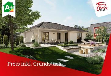 Winkelbungalow 108 massiv gebaut, Preis inkl. Grundstück