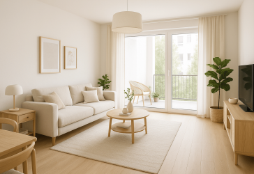 Wunderschöne Wohnung im 1.OG mit Balkon & Blick ins Grüne