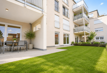 Attraktive 4-Zimmer-Eigentumswohnung mit Terrasse und Gartenanteil in zentraler Lage von Bad Wurzach
