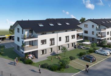 NEUBAU - Eigentumswohnungen in Untersiemau! Moderne Wohnungen im Dachgeschoss mit Balkon und Parkplatzmöglichkeit!