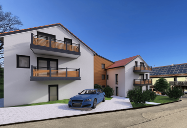 NEUBAU - Erstbezug einer 3-Zim-Whg mit Balkon in 91781 Oberhochstatt