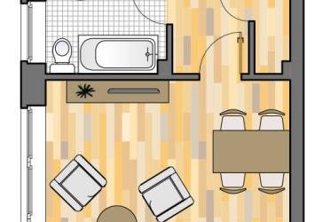 renovierte 2 Zimmer für Senioren