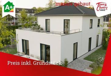 massiv gebaut, Preis schlüsselfertig inkl. Grundstück und Dachterasse