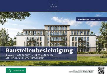 **** OFFENE BAUSTELLENBESICHTIGUNG **** Sonntag, den 16.08.2026 von 14:30 Uhr bis 16:00 Uhr