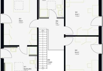 Klasse Grundriss, effizient und nachhaltig gebaut. Erfüllen Sie sich ihren Traum vom Eigenheim.