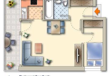 2 Zimmer Apartment ideal für BW-Soldaten
