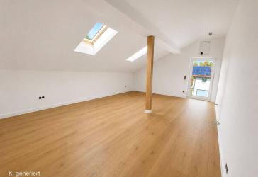 Erstbezug, großer Balkon 2-Zimmer Dachgeschoss Wohnung