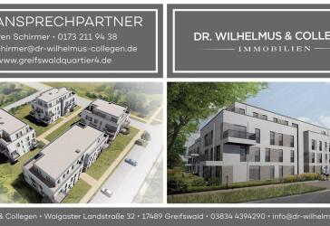 Einmalige Penthousewohnung 4 oder 5 Raum (je nach Wunsch ) im neuen Wohngebiet am Ryck Bestlage in Greifswald - exklusive Ausstattung!!