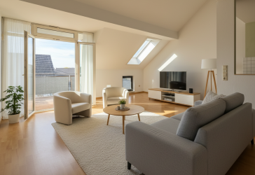 Lichtdurchflutete Dachgeschosswohnung mit Galerie & Südwest-Balkon!