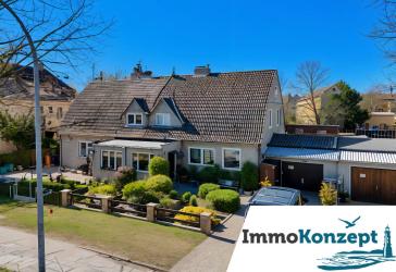 DHH mit ca. 144m² Wfl., 473m² Grdst, Garten, Nebengelass, Garage & Keller in der Hansestadt Anklam!