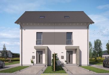 Erstbezug in Sexau: Doppelhaushälfte mit 140 m² Wohnfläche, Grundstück im Preis