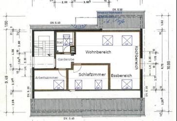 Helle 3 Zimmer DG Wohnungen