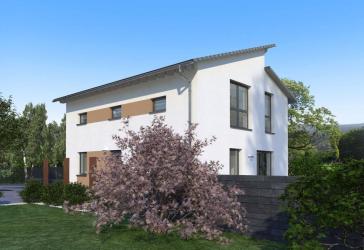 Das Familenhaus mit versetztem Pultdach - Made by OKAL