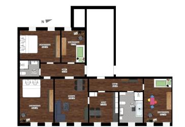 Modernes Wohnen in frisch renovierter 5-Raumwohnung