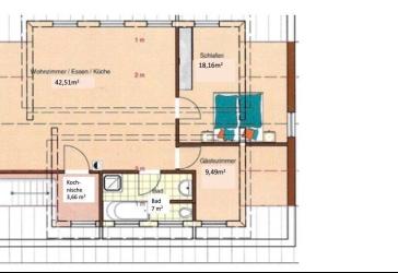 Neustadt a.d. Aisch - 2- Zi-Wohnung (Dachgeschoss) zu vermieten-