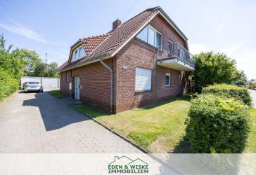 NORDDEICH: Erdgeschosswohnung mit Terrasse und Garage