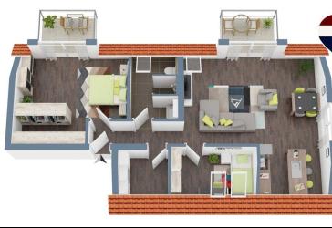 Neubau | KfW 40 mit QNG - Exklusive Eigentumswohnung im Dachgeschoss