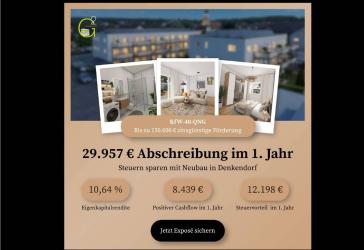 Steuervorteile treffen Rendite: Über 10 % Eigenkapitalrendite mit Neubauimmobilien