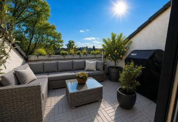 Stilvolle Dachgeschosswohnung mit zwei sonnigen Dachterrassen - modernisiert & sofort zum Wohlfühlen!