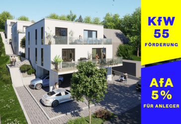 Exklusive 2 Zimmer, Neubau ETW in Würzburg, 54 qm, provisionsfrei mit privatem Garten