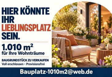 Endlich Platz für große Wohnräume, 1010 m² provisionsfrei