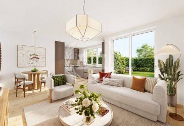 WE2: Riesiger Garten inklusive - 3 Zimmer | KfW40 QNG | Aufzug
