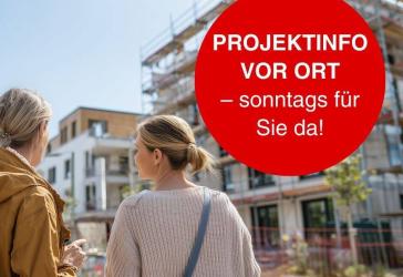 LEBEN wie in unserer Musterwohnung - NUR NOCH SCHÖNER, mit Blick zu den Blumen..