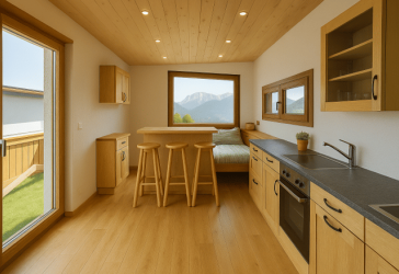 'Mein Tiny Haus Chalet' auf Pachtgrund in Wasserburg/Neudeck - Erstbezug in nur 6 Monaten